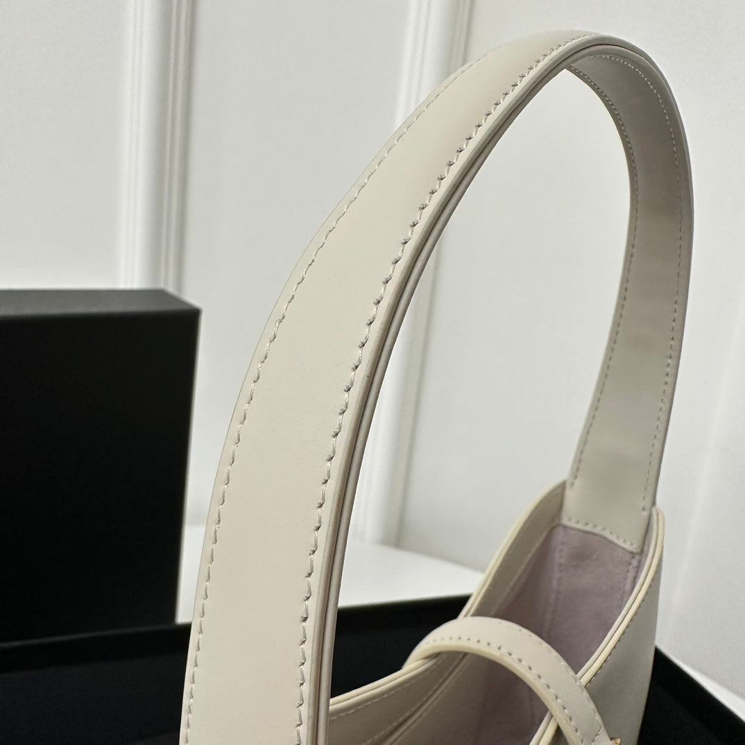 Saint Laurent Mini 19 White Smooth Calfskin Bag