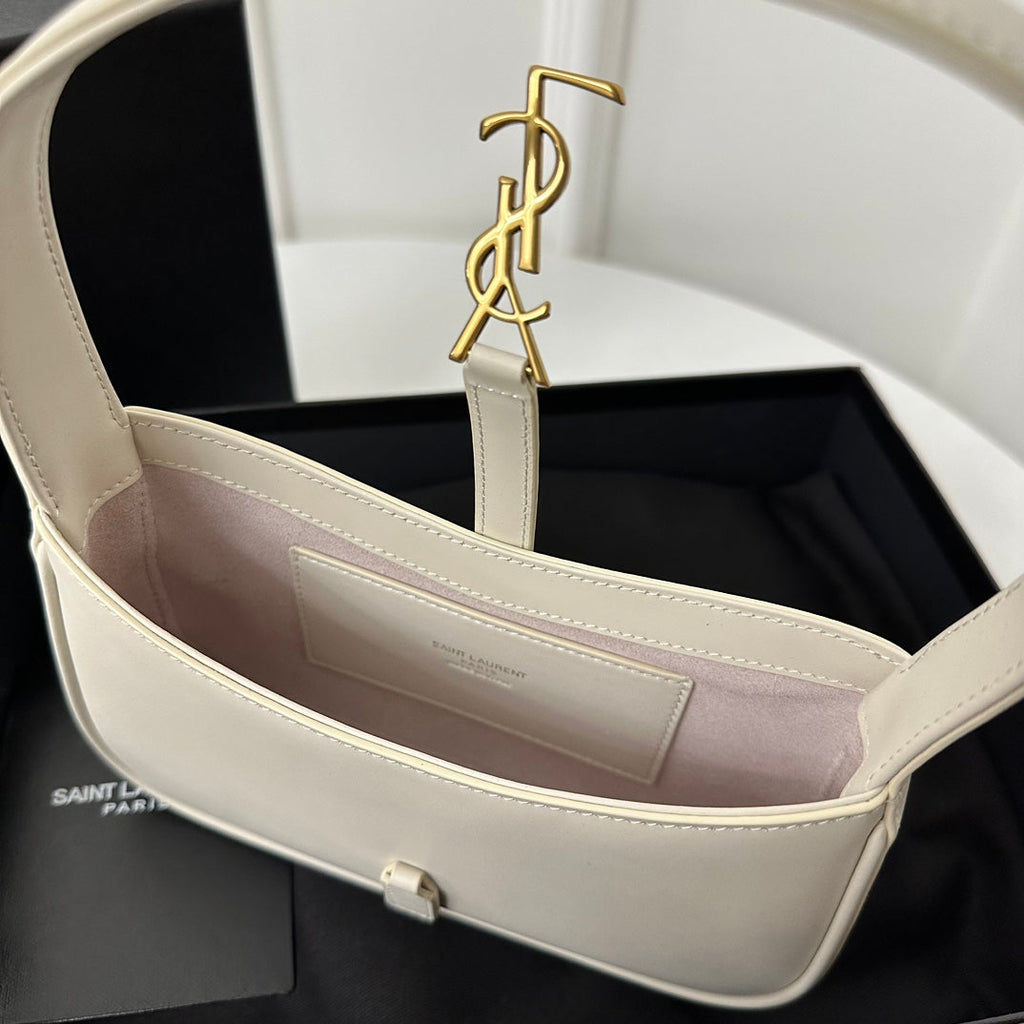 Saint Laurent Mini 19 White Smooth Calfskin Bag