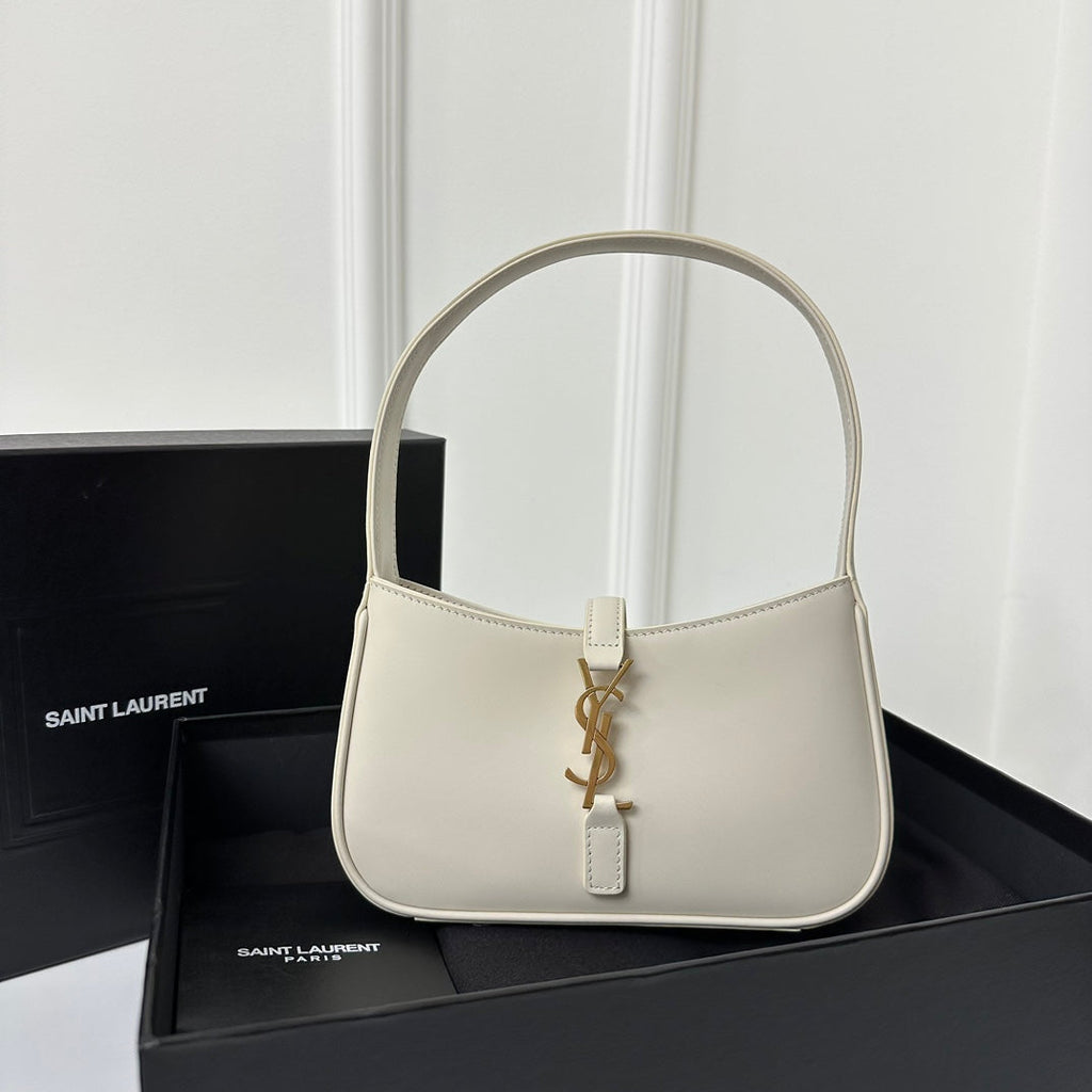 Saint Laurent Mini 19 White Smooth Calfskin Bag