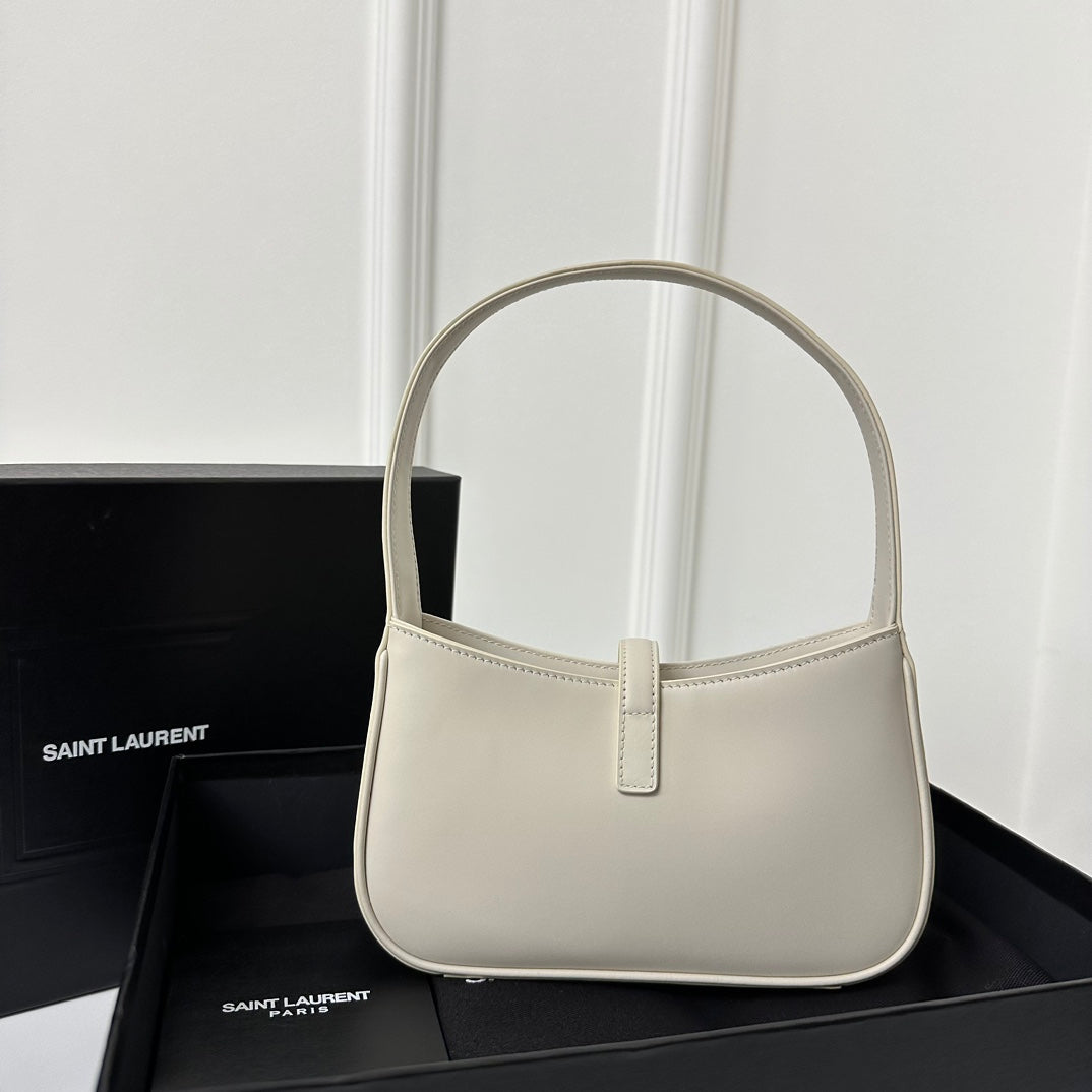 Saint Laurent Mini 19 White Smooth Calfskin Bag