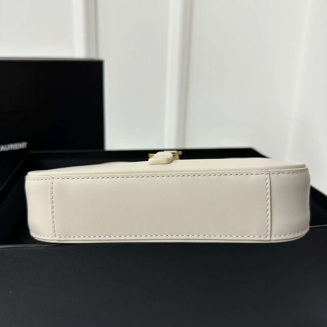 Saint Laurent Mini 19 White Smooth Calfskin Bag