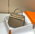 Hermes Kelly 25cm in Etoupe Epsom Calfskin Gold Hardware Bag