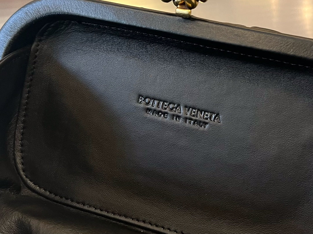 Bottega Veneta Knot 19 in Black Lambskin Bag