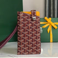 Goyard Montmartre GM Case 18 in Wine Red Goyardine Canvas Bag