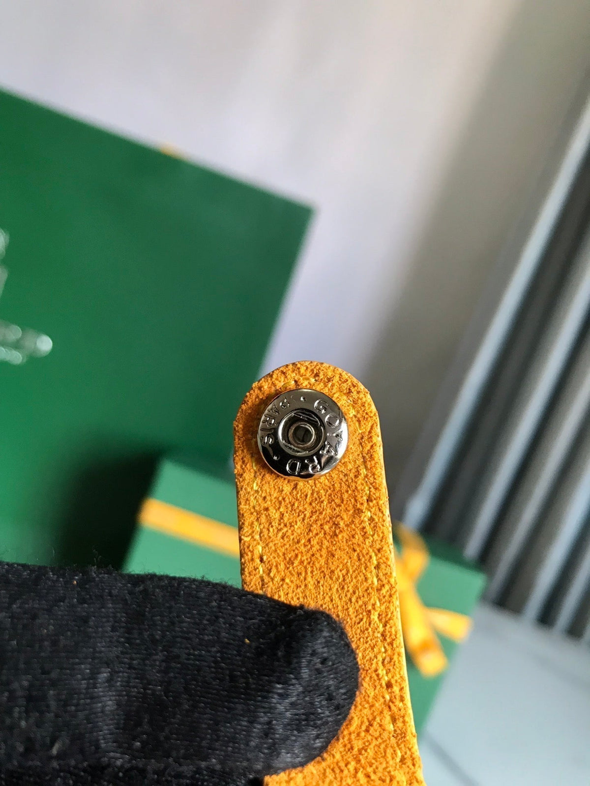 Goyard Montmartre GM Case 18 in Yellow Goyardine Canvas Bag