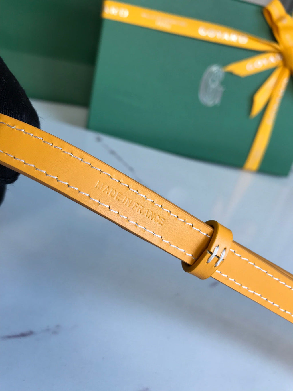 Goyard Montmartre GM Case 18 in Yellow Goyardine Canvas Bag