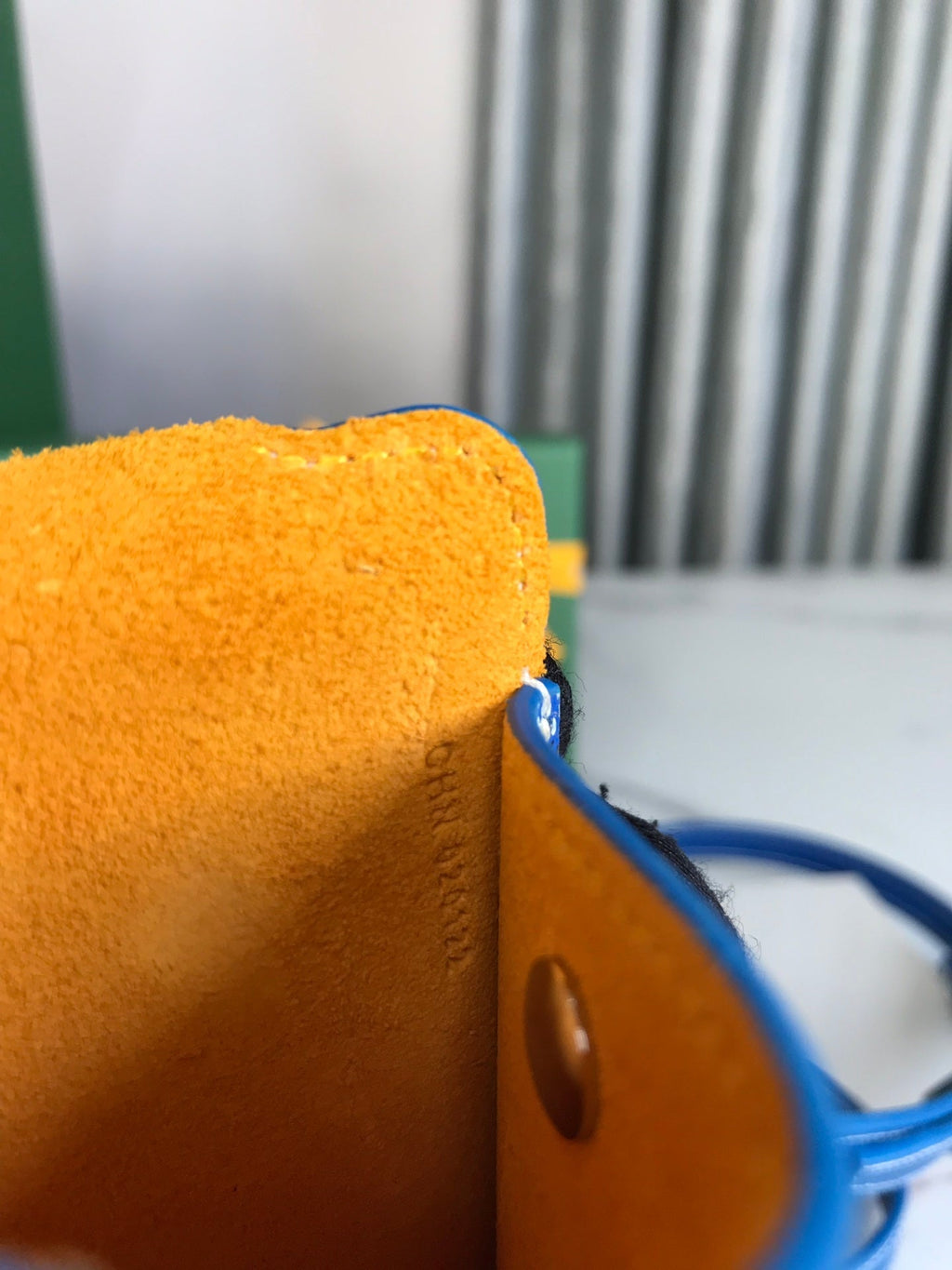 Goyard Montmartre GM Case 18 in Sapphire Blue Goyardine Canvas Bag
