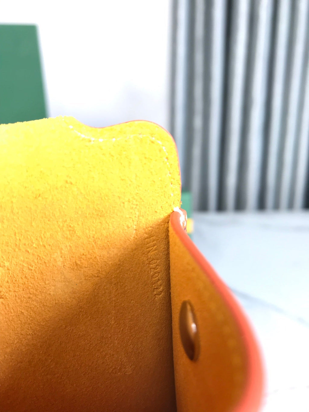 Goyard Montmartre GM Case 18 in Orange Goyardine Canvas Bag