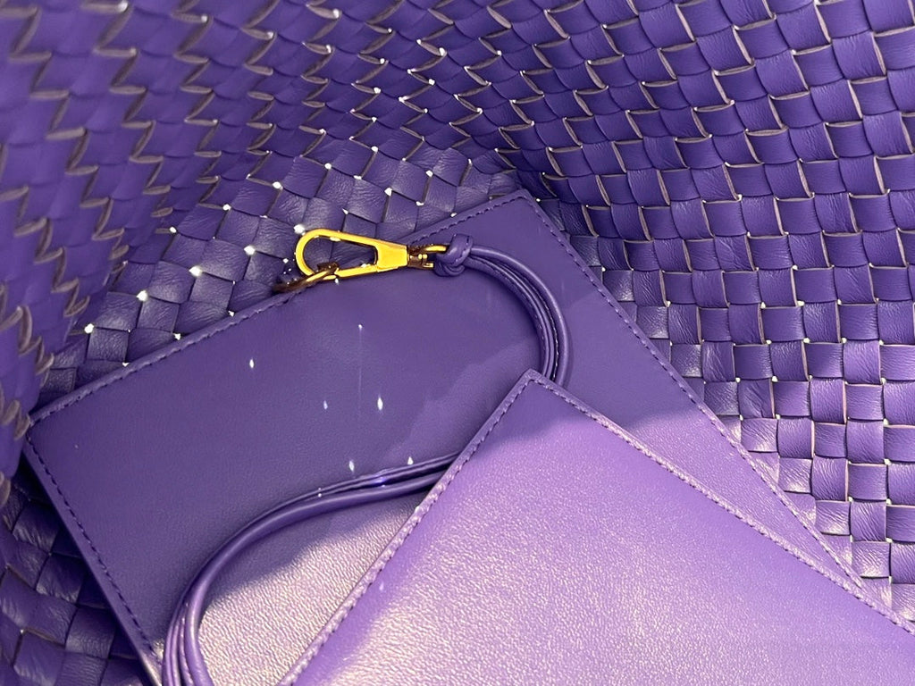 Bottega Veneta Large Cabat 51 in Mauve Purple Lambskin Bag