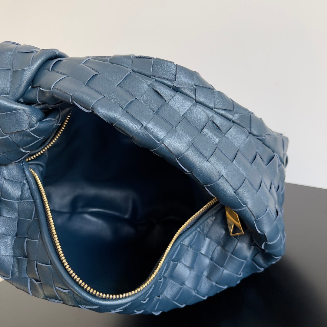 Bottega Veneta Mini Jodie 23 in Steel Blue Lambskin Bag