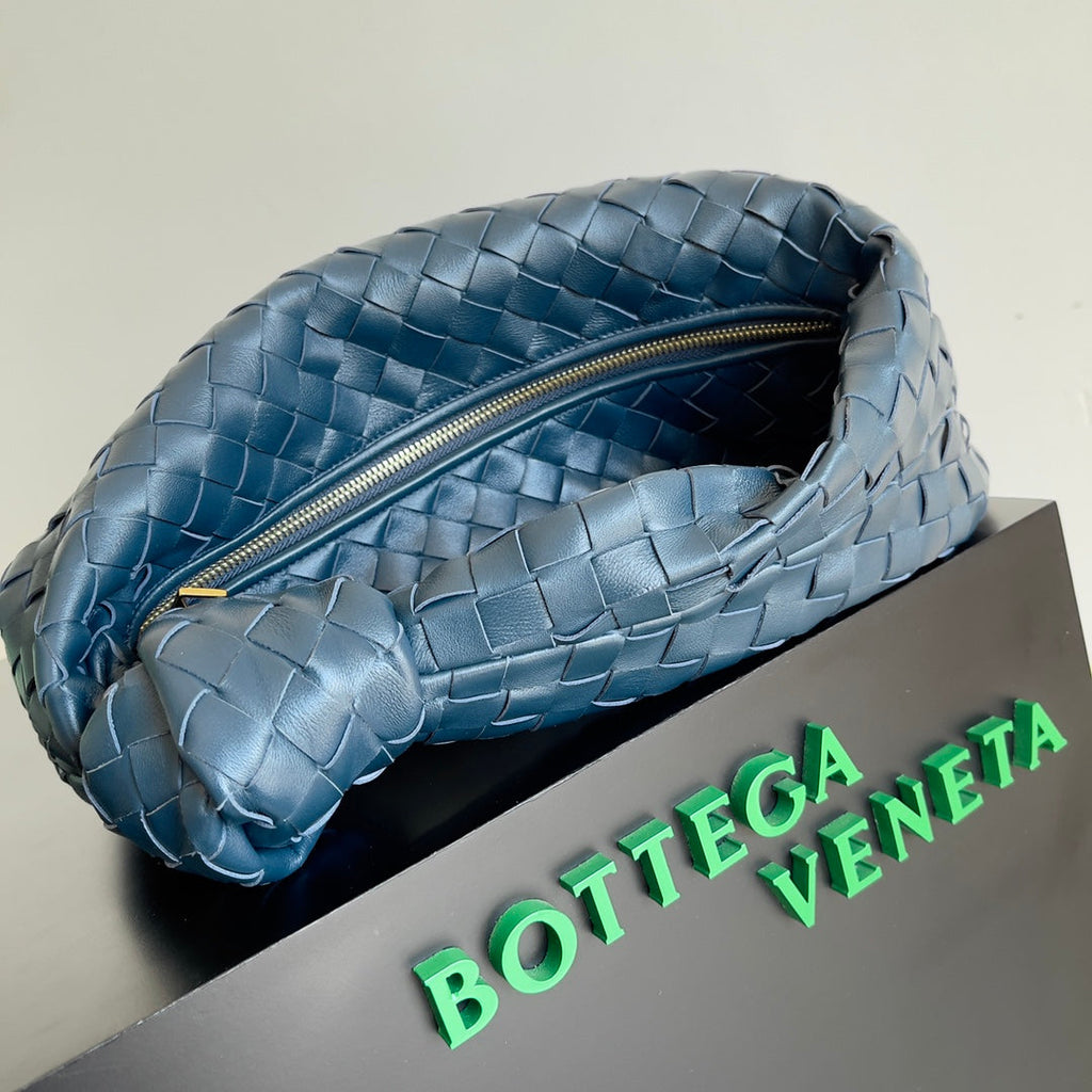 Bottega Veneta Mini Jodie 23 in Steel Blue Lambskin Bag