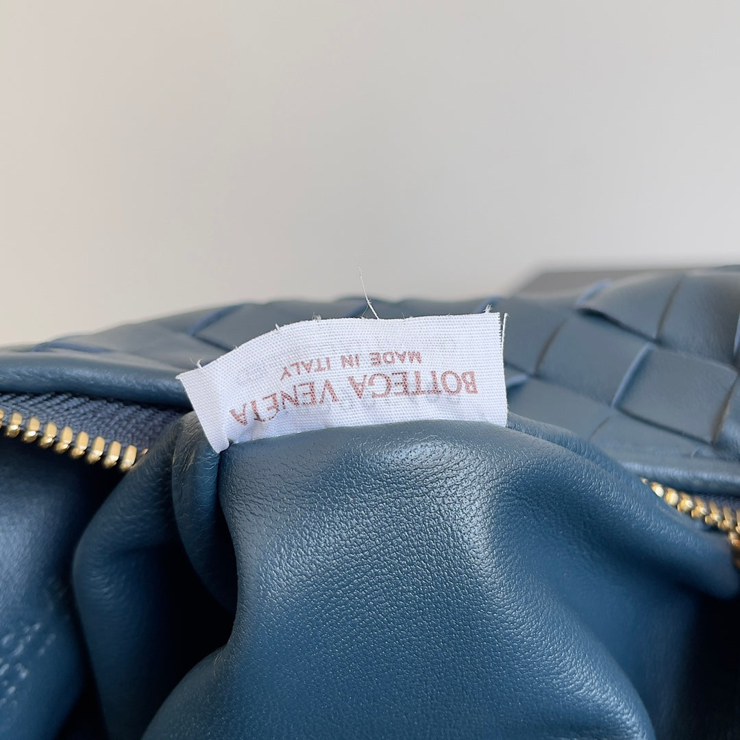 Bottega Veneta Mini Jodie 23 in Steel Blue Lambskin Bag
