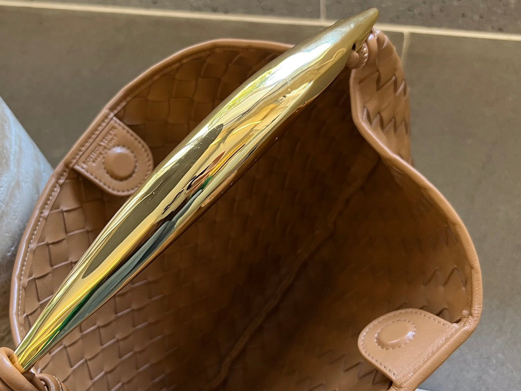 Bottega Veneta Sardine 33 with Chain in Tawny Brown Lambskin Bag