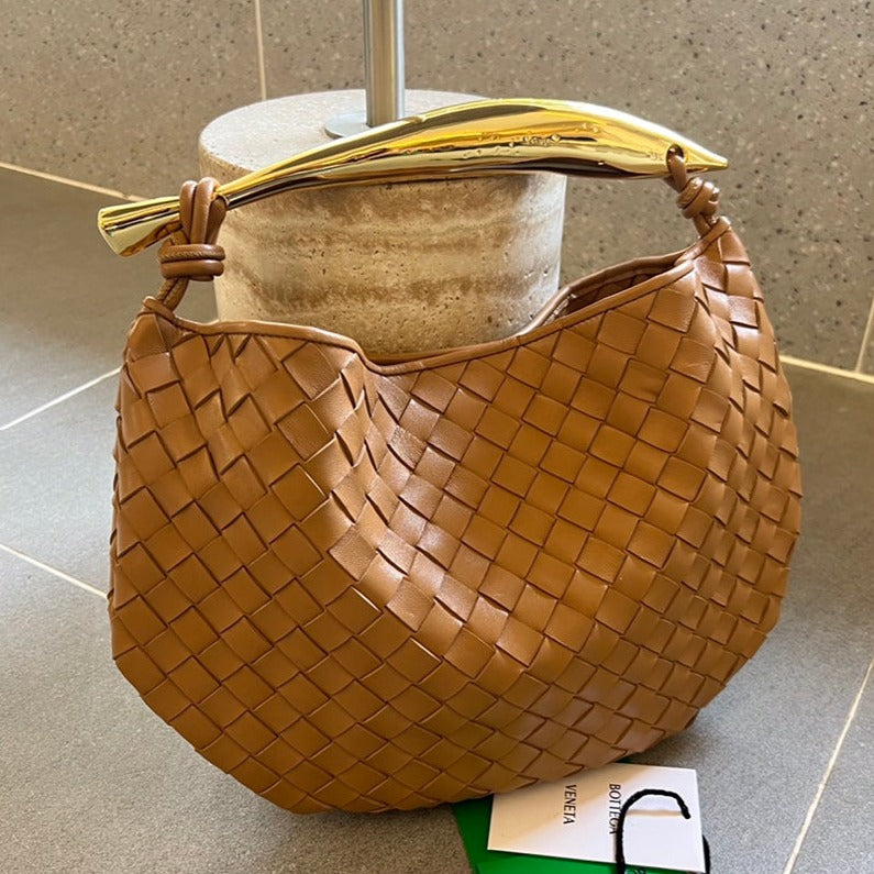 Bottega Veneta Sardine 33 with Chain in Tawny Brown Lambskin Bag