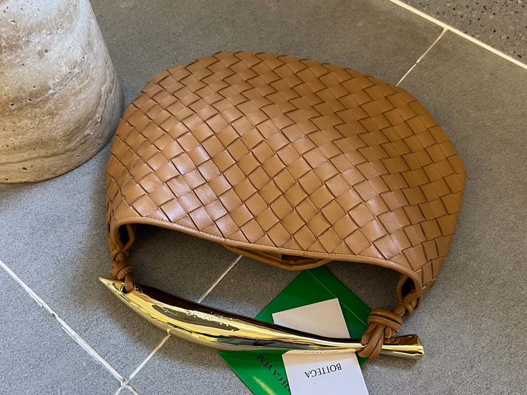 Bottega Veneta Sardine 33 with Chain in Tawny Brown Lambskin Bag