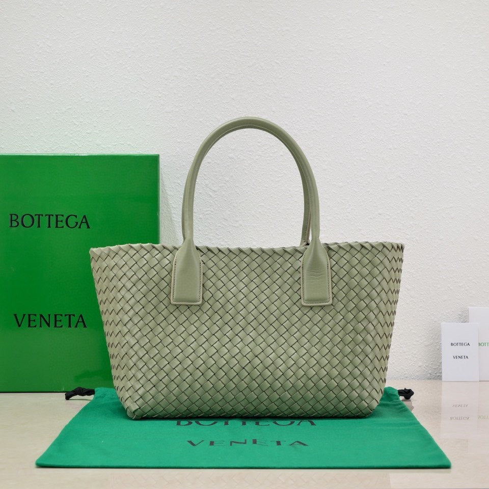 Bottega Veneta Large Cabat 45cm Light Green Lambskin Ghw Bag