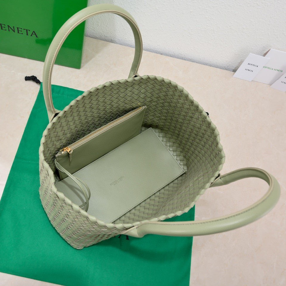 Bottega Veneta Large Cabat 45cm Light Green Lambskin Ghw Bag