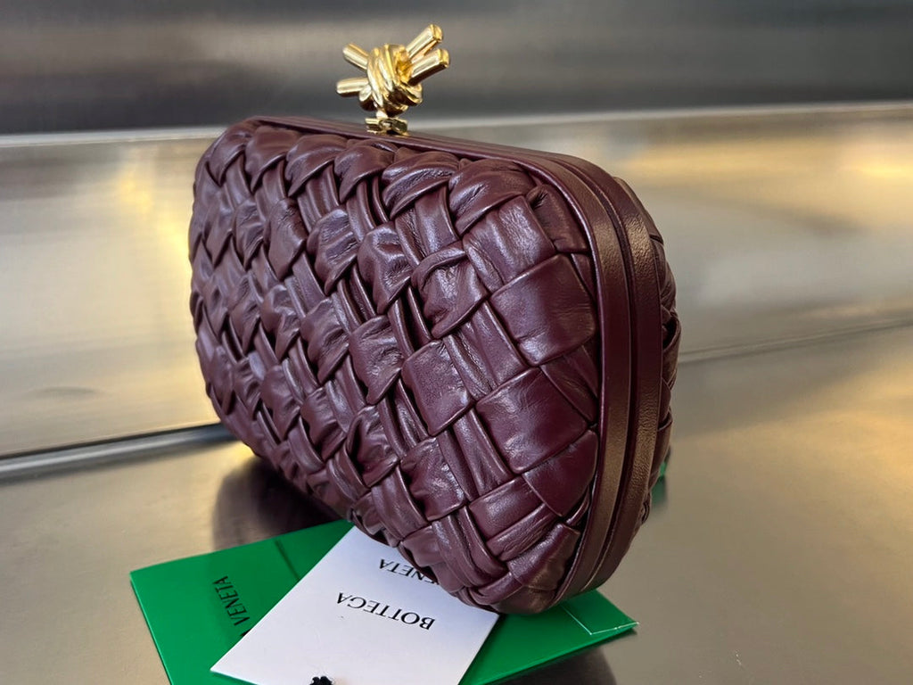 Bottega Veneta Knot 19 in Barolo Lambskin Bag