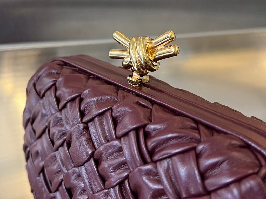Bottega Veneta Knot 19 in Barolo Lambskin Bag