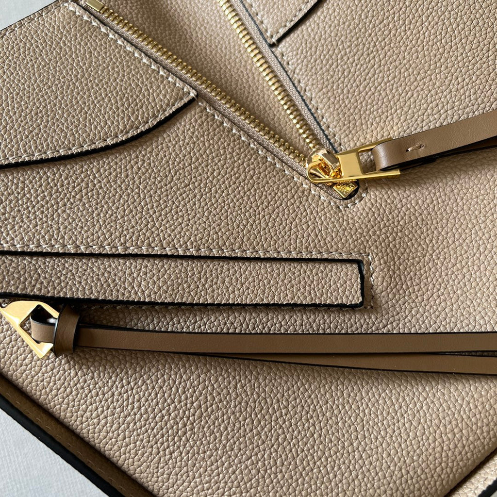 Loewe Mini 20 Hammock Bag in Sand Brown Calfskin