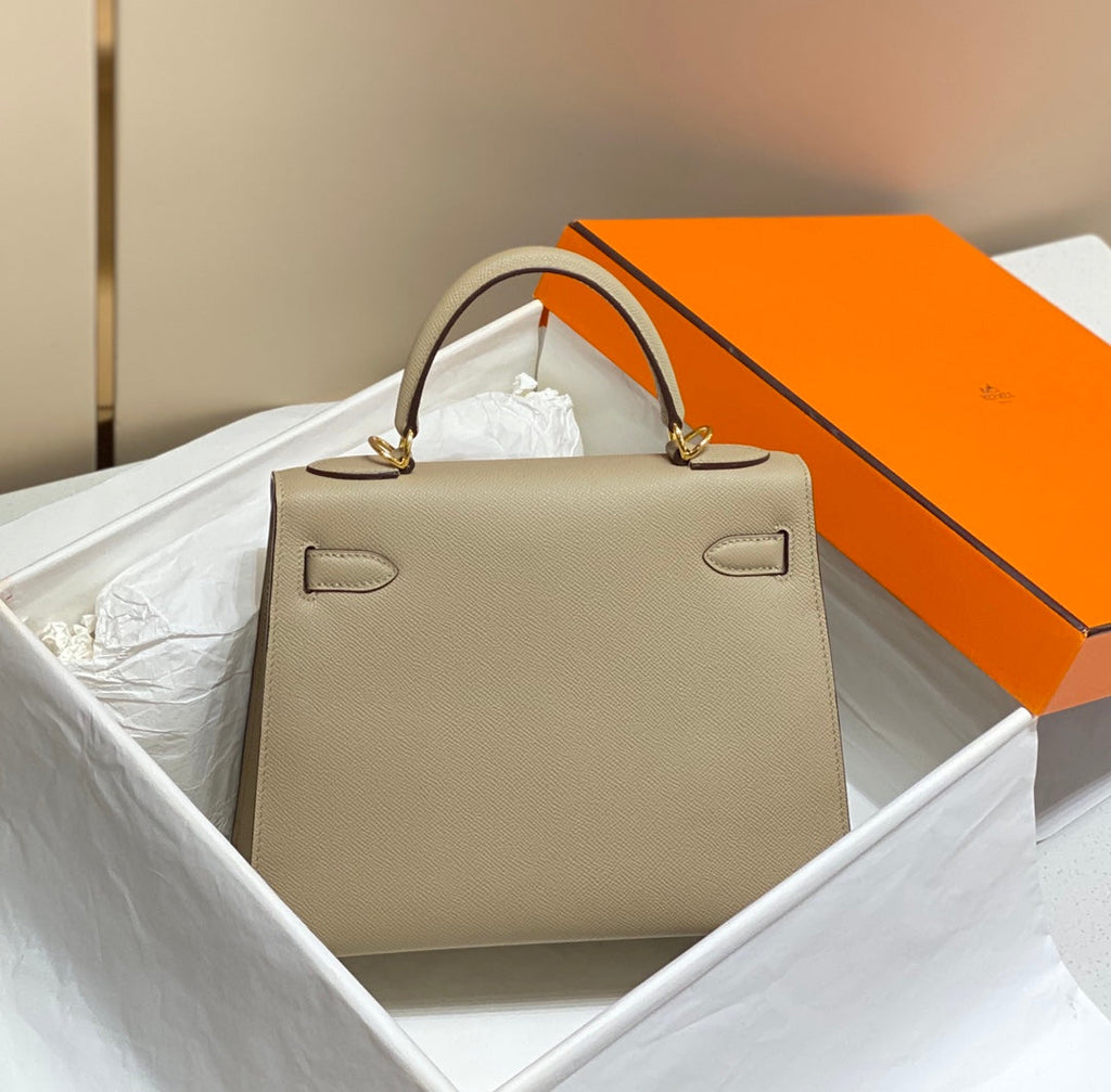 Hermes Kelly 28cm in Trench Epsom Calfskin Gold Hardware Bag