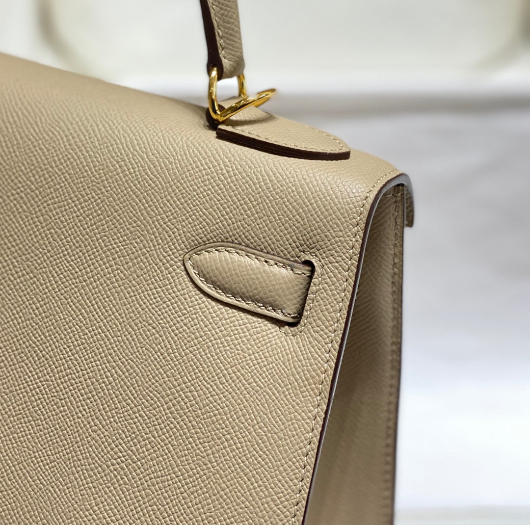 Hermes Kelly 28cm in Trench Epsom Calfskin Gold Hardware Bag