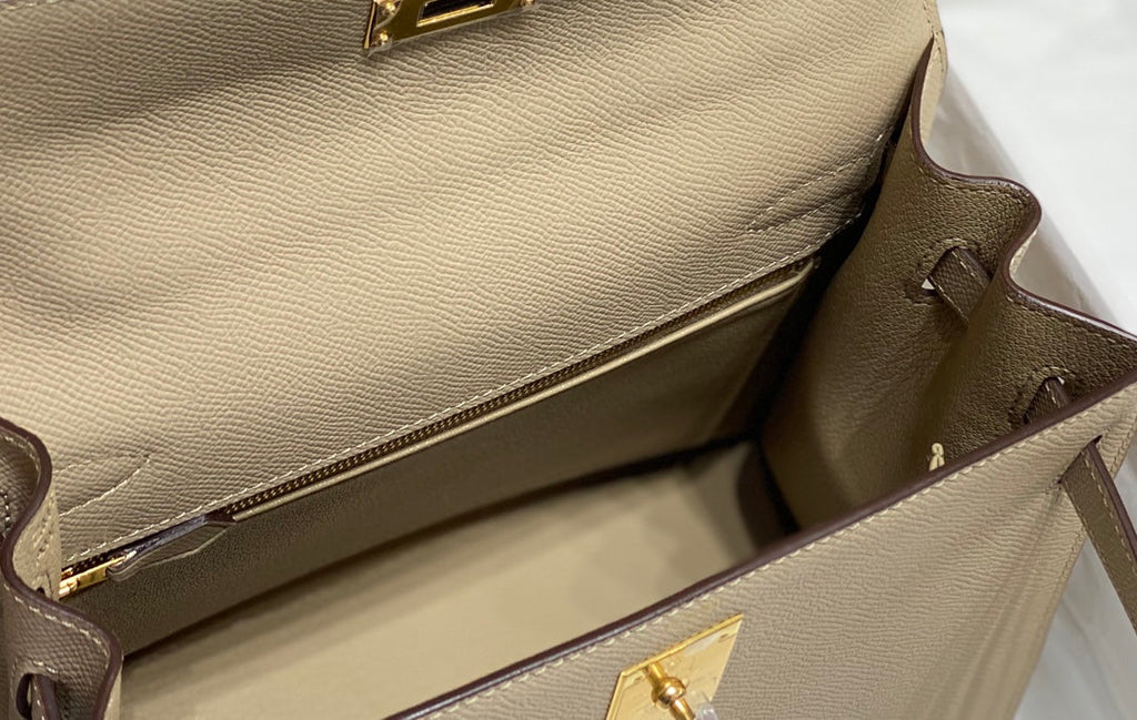 Hermes Kelly 28cm in Trench Epsom Calfskin Gold Hardware Bag