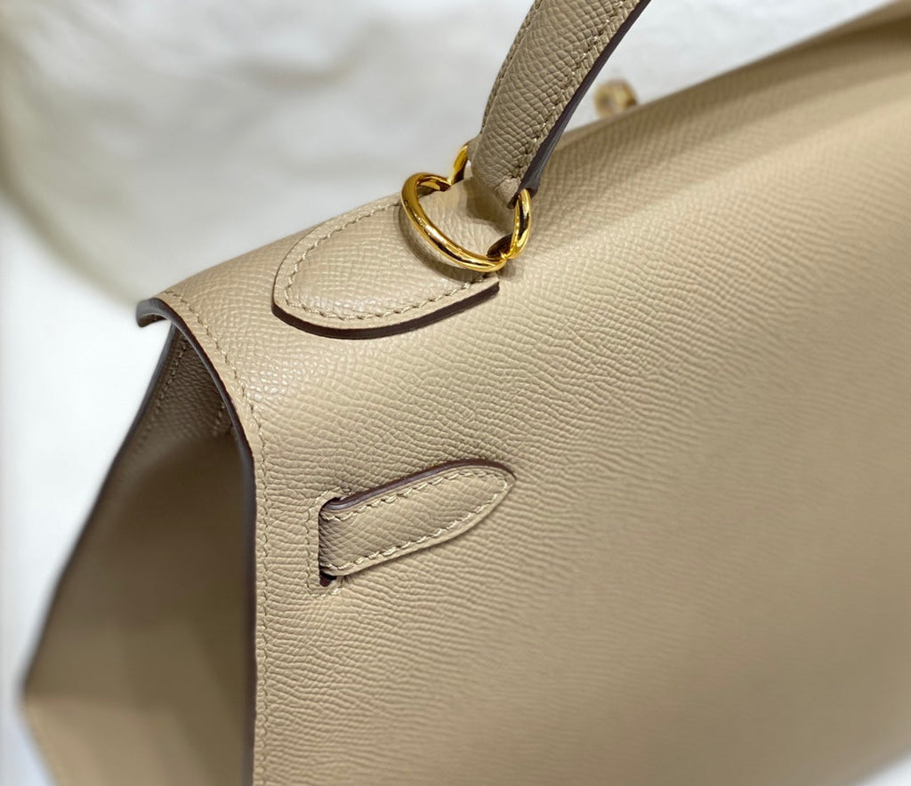 Hermes Kelly 28cm in Trench Epsom Calfskin Gold Hardware Bag