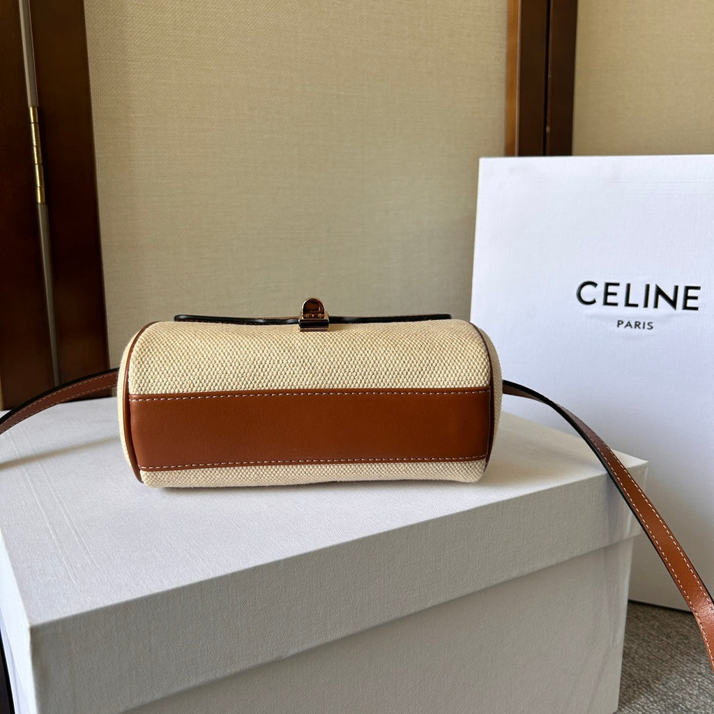 Celine Soft 18 Beige Brown Calfskin Bag