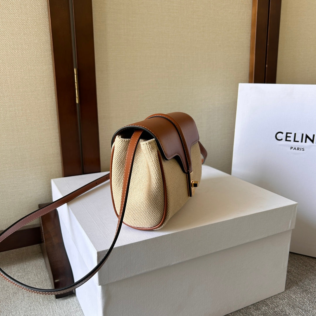 Celine Soft 18 Beige Brown Calfskin Bag