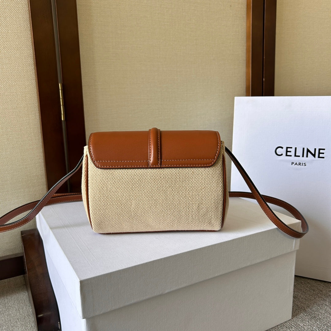 Celine Soft 18 Beige Brown Calfskin Bag