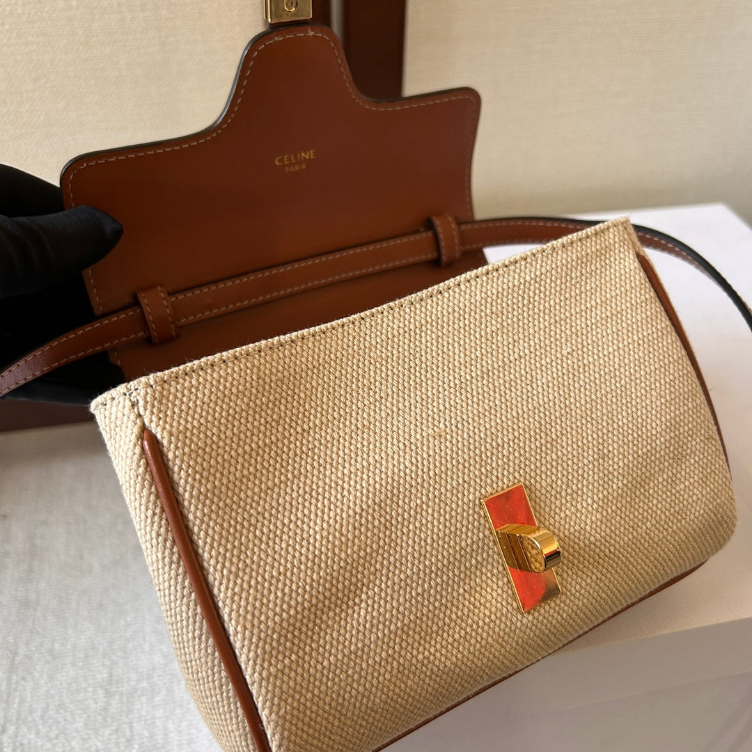 Celine Soft 18 Beige Brown Calfskin Bag