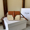 Celine Soft 18 Beige Brown Calfskin Bag