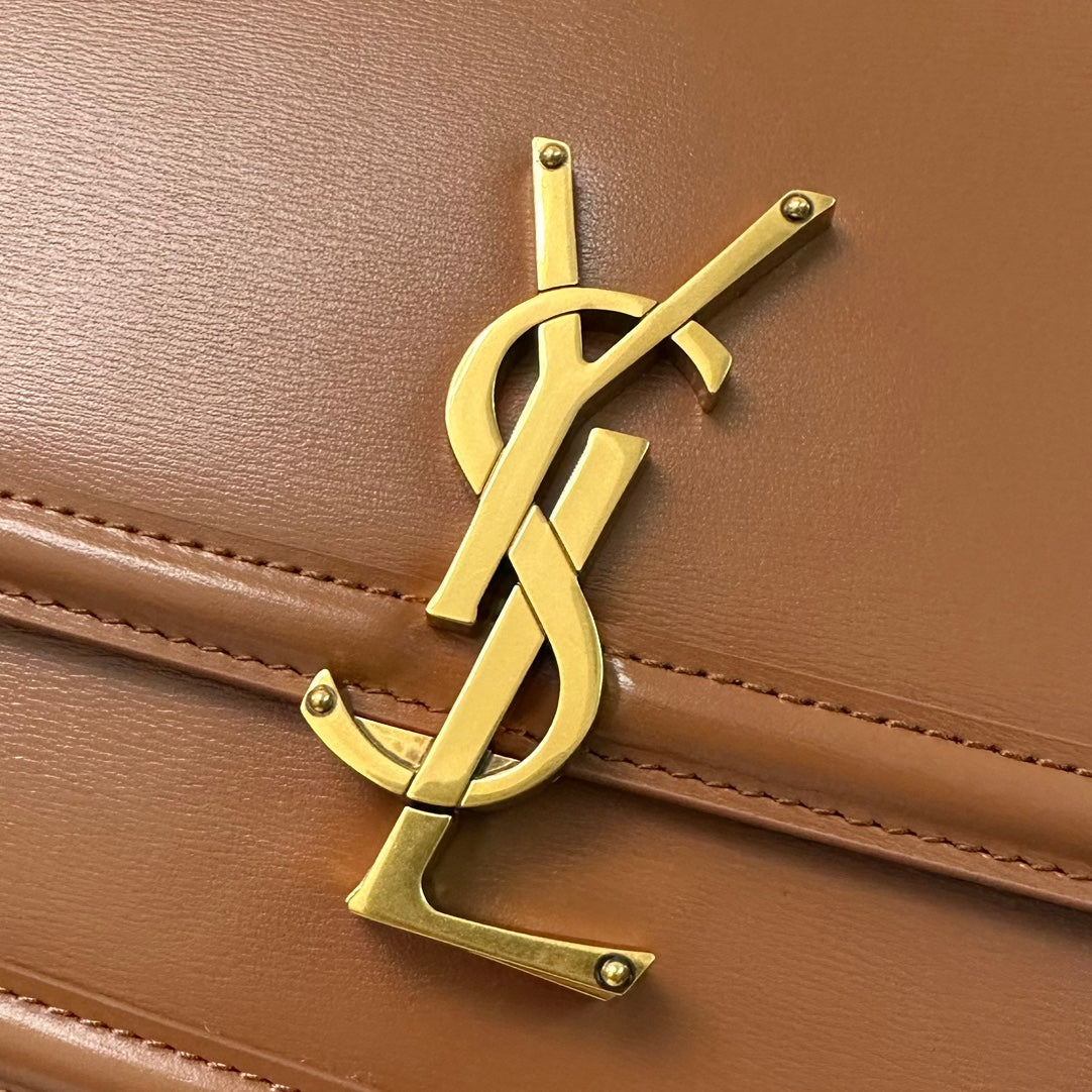Solferino 23 Satchel in Box Cinnamon Brown Calfskin