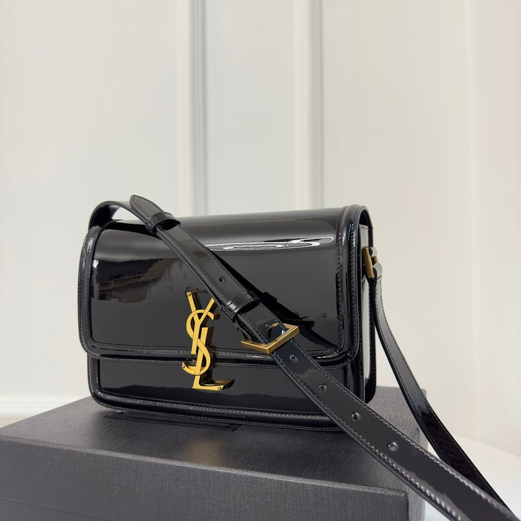 Solferino 23 Satchel in Box Black Calfskin