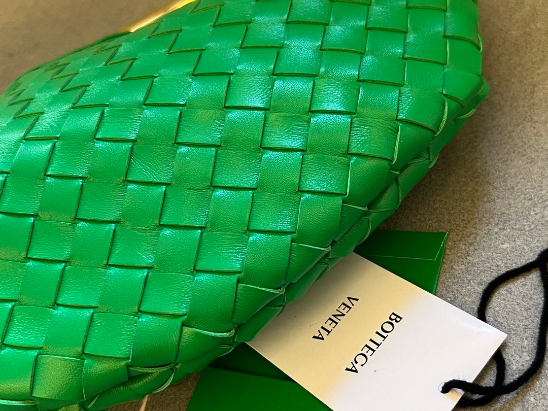 Bottega Veneta Sardine 33 with Chain in Shamrock Green Lambskin Bag