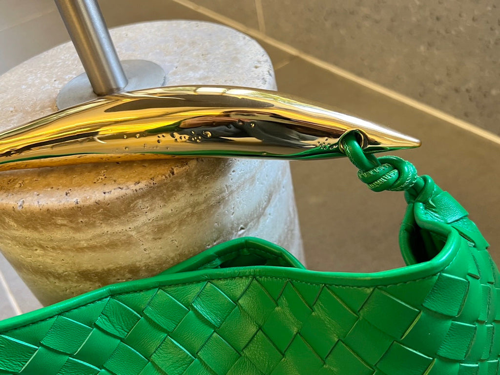 Bottega Veneta Sardine 33 with Chain in Shamrock Green Lambskin Bag