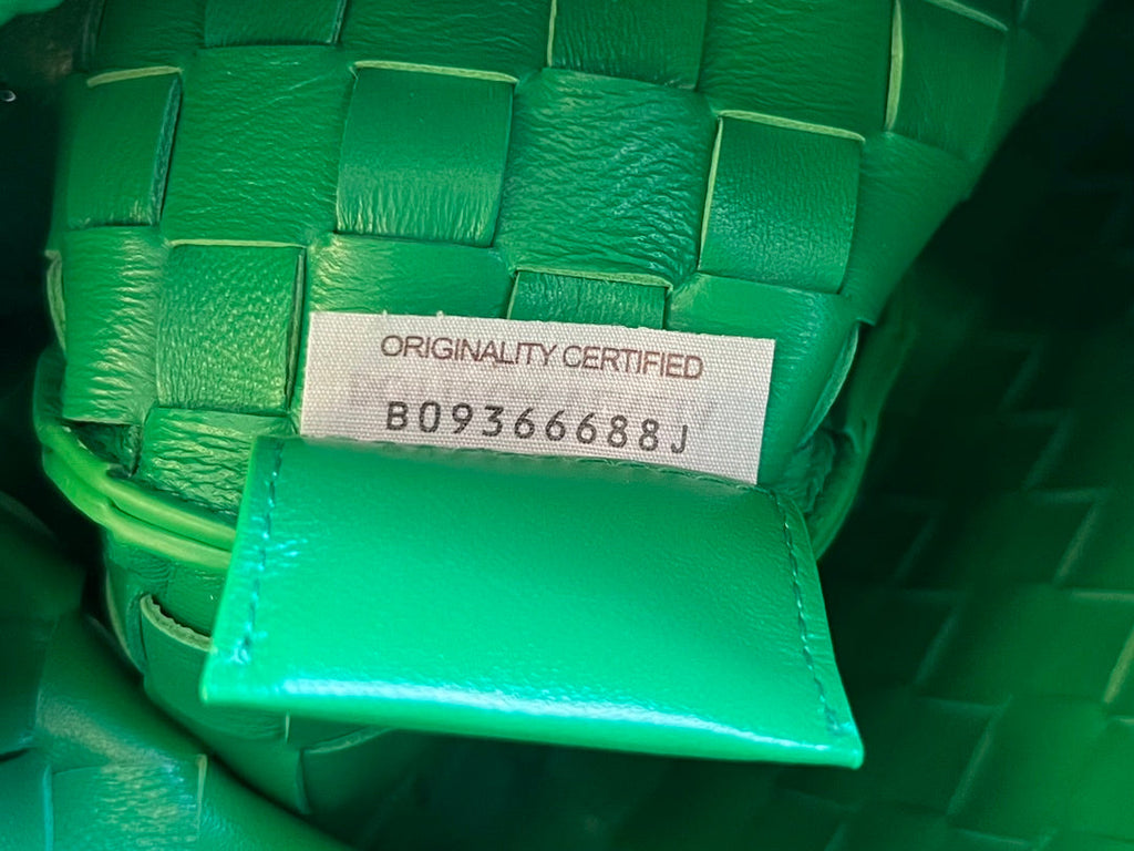 Bottega Veneta Sardine 33 with Chain in Shamrock Green Lambskin Bag