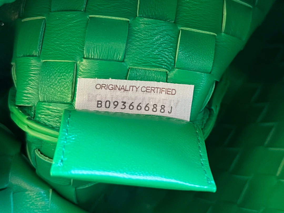 Bottega Veneta Sardine 33 with Chain in Shamrock Green Lambskin Bag