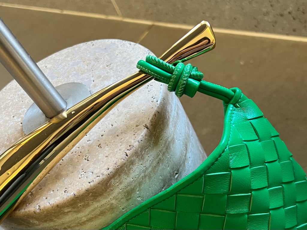 Bottega Veneta Sardine 33 with Chain in Shamrock Green Lambskin Bag