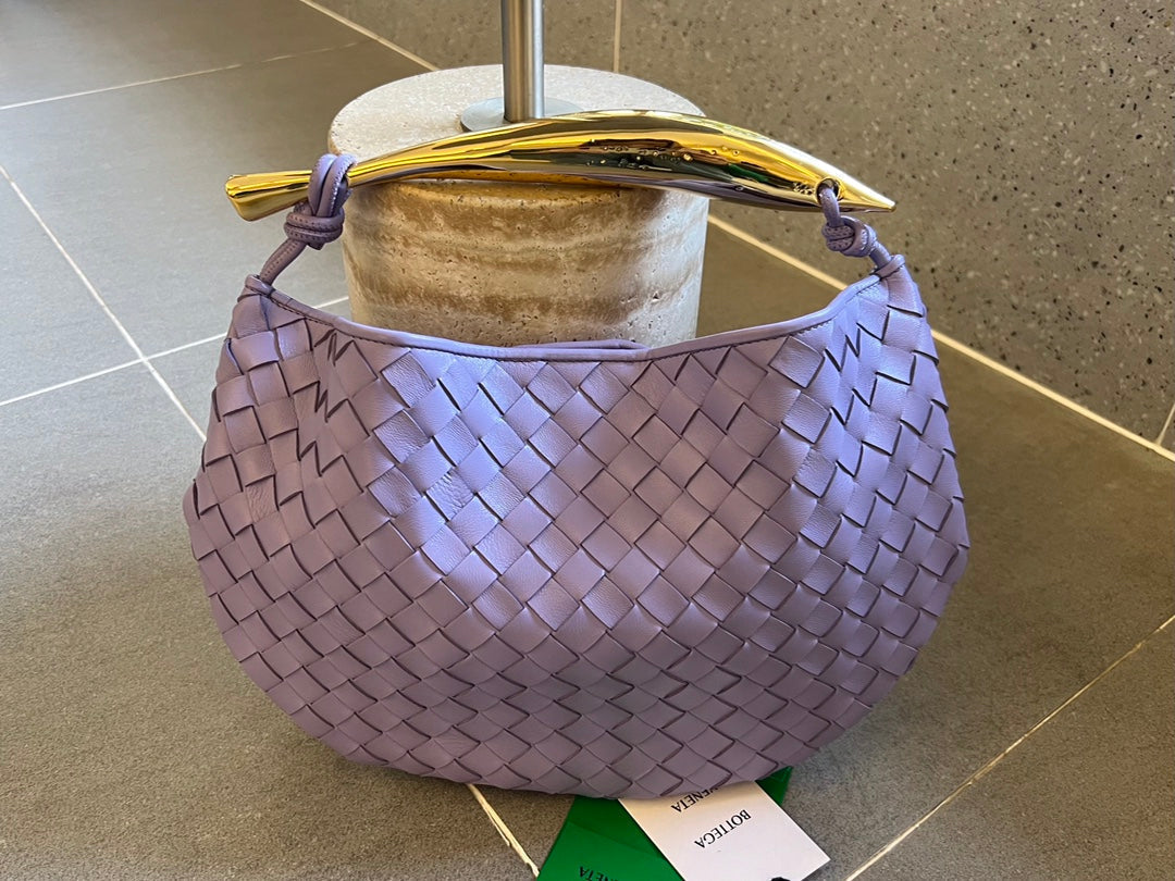 Bottega Veneta Sardine 33 with Chain in Light Purple Lambskin Bag