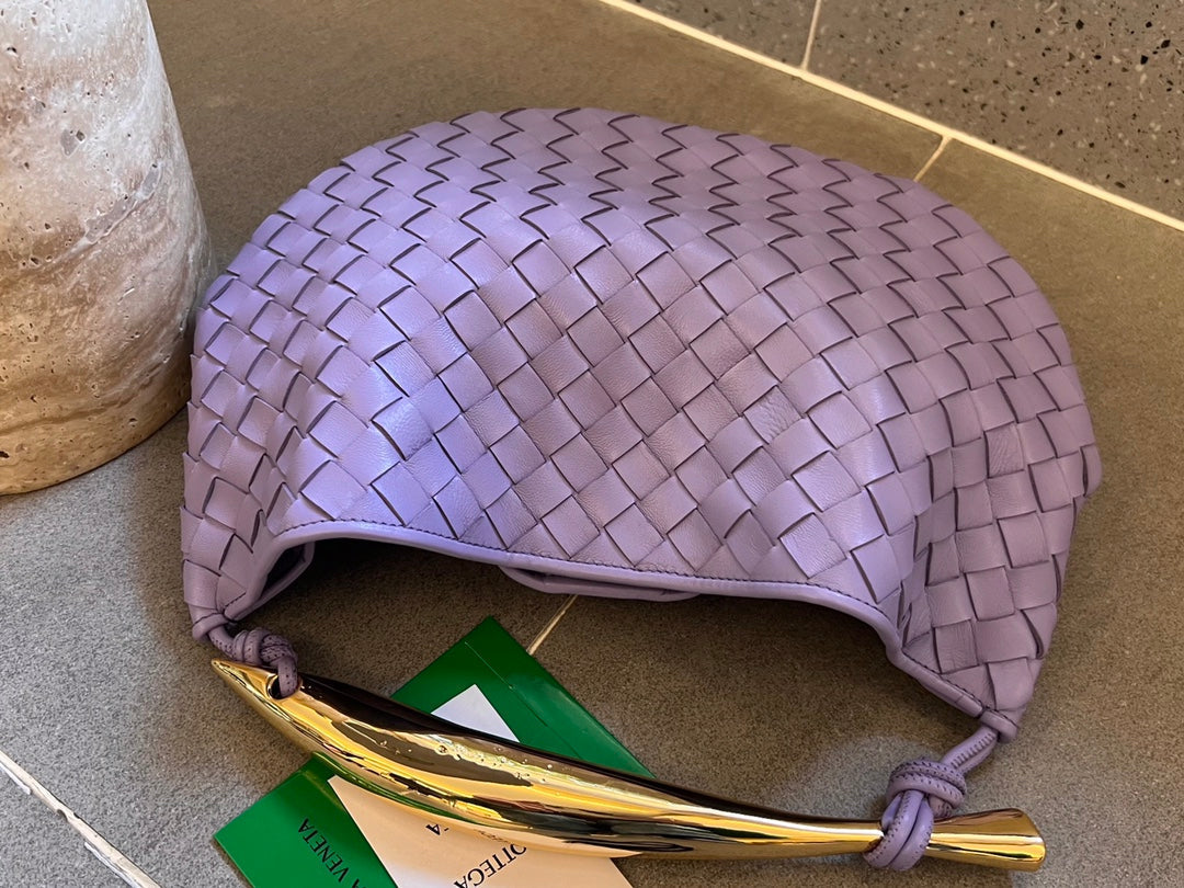 Bottega Veneta Sardine 33 with Chain in Light Purple Lambskin Bag