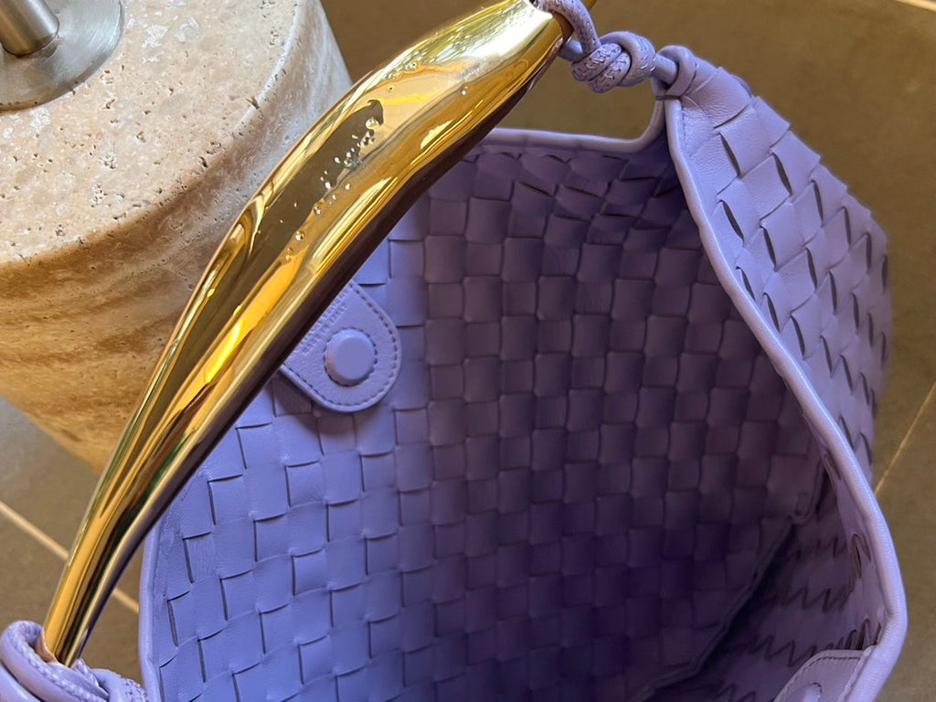 Bottega Veneta Sardine 33 with Chain in Light Purple Lambskin Bag