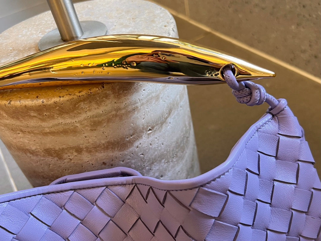 Bottega Veneta Sardine 33 with Chain in Light Purple Lambskin Bag