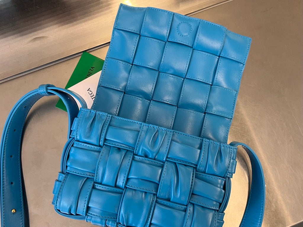 Bottega Veneta Mini Cassette 19 in Sky Blue Soft Lambskin Bag