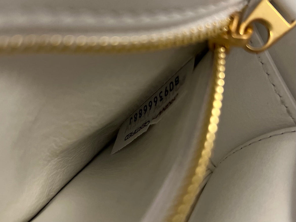 Bottega Veneta Mini Cassette 19 in White Soft Lambskin Bag