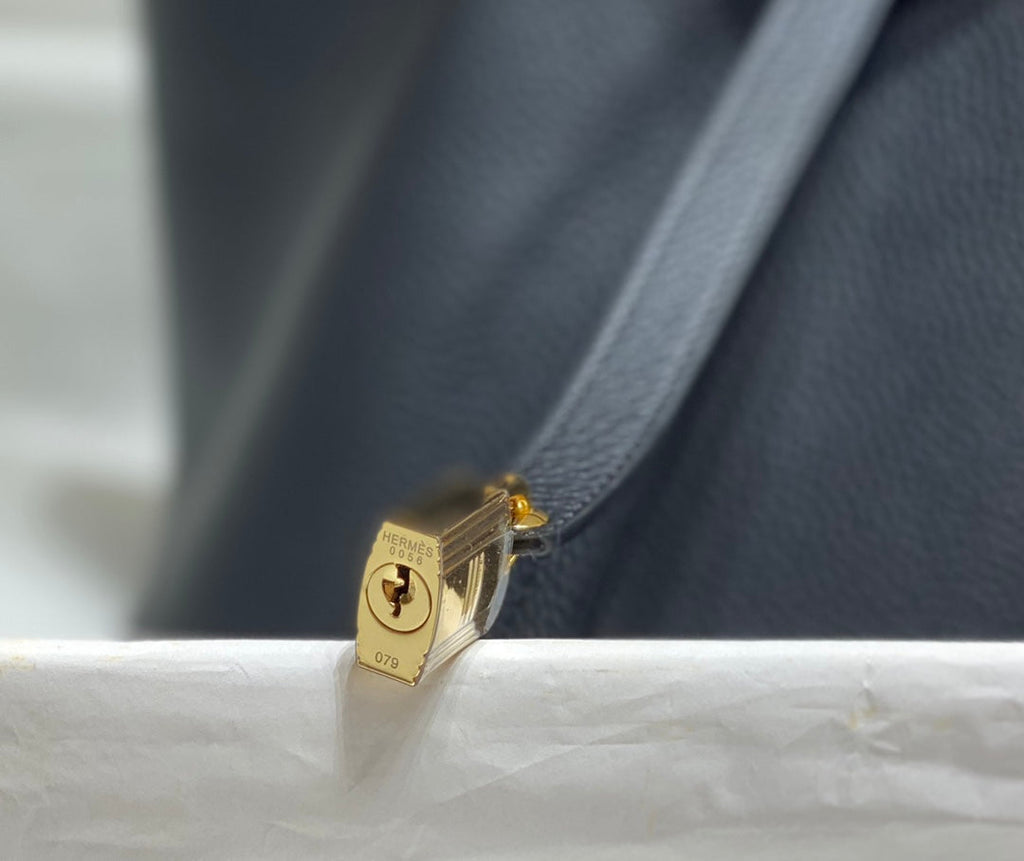Hermes Picotin Lock 22 Black Togo Ghw Bag