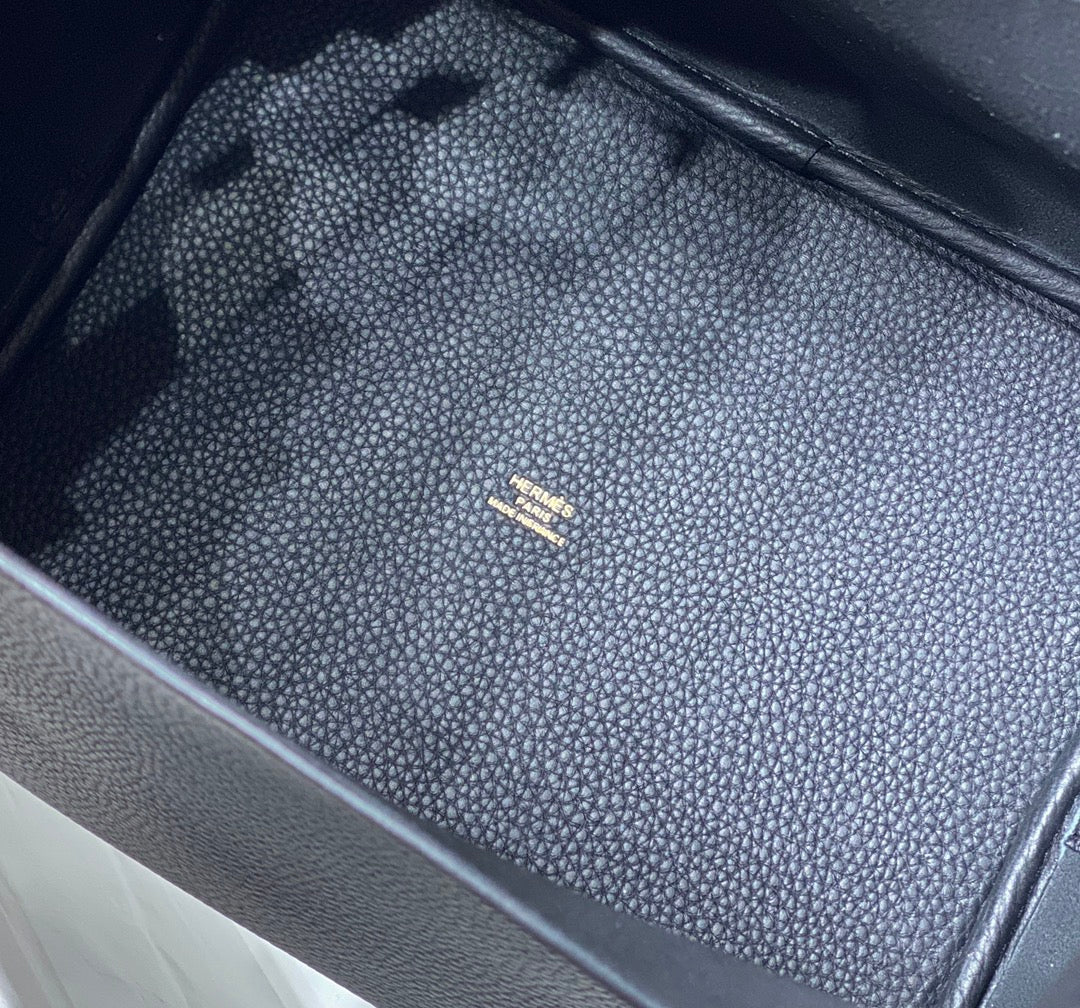Hermes Picotin Lock 22 Black Togo Ghw Bag