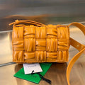 Bottega Veneta Mini Cassette 19 in Sandstone Orange Soft Lambskin Bag