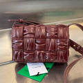 Bottega Veneta Mini Cassette 19 in Wine Red Soft Lambskin Bag